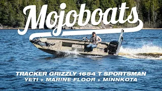 Mojoboats -  Tracker Grizzly 1654 T Sportsman custom equipped