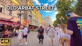 [4K] 🇷🇺 Moscow Weekend Vibes 🎸 | Historic Old Arbat Street | Ambient Sound, Live Music | July 2022