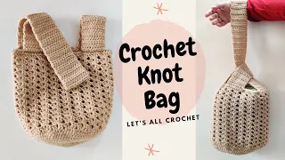 Crochet Japanese Knot Bag | Easy Crochet Japanese Knot Tote Bag Beginner Tutorial