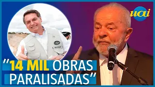 Lula afirma existir obras paralisadas porque Bolsonaro 'não gostou'