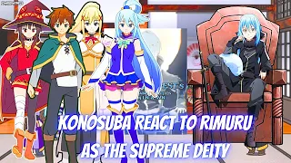 Konosuba React To Rimuru As the Supreme God | Gacha Reaction | Rimuru x Harem