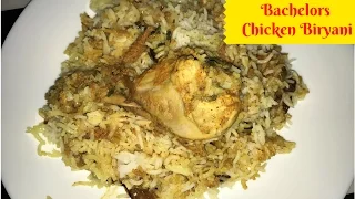 Chicken Biryani Recipe For Bachelors-3 Step Easy Chicken Biryani By Harshis Kitchen