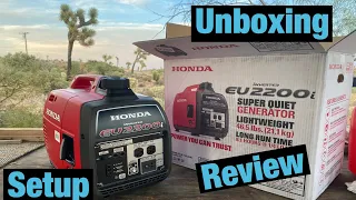 Honda EU2200i inverter generator/ unboxing, setup, and review