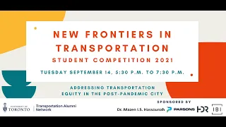 2021 New Frontiers in Transportation Student Competition Symposium