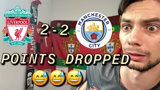 MAN UNITED FAN REACTS TO LIVERPOOL 2-2 MANCHESTER CITY | GOAL REACTION HIGHLIGHTS |