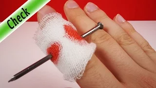 SCHRECKLICHER UNFALL!! NAGEL IM FINGER ? Halloween Prank Artikel auspacken