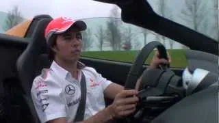 SERGIO PEREZ McLaren First Day