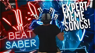 BEST MEME SONGS ON BEAT SABER (EXPERT CUSTOM SONGS)