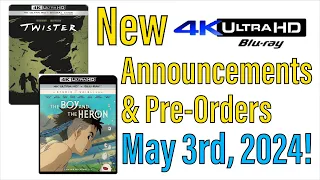 New 4K UHD Blu-ray Announcements for May 3rd, 2024!