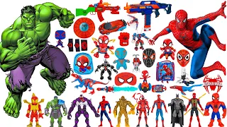 Marvel Spiderman Unboxing Review| Spiderman VS Hulk| Robots，Mask，gloves，Shield，Laser sword