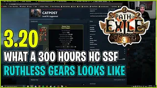 ⚡ POE 3.20 ⚡ Steelmage on what a 300 hours HC SSF Ruthless gears looks like