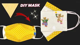 New Design 🔥🔥 DIY Face Mask 2 STYLE | 3D Breathable Easy Pattern Sewing Tutorial -NO FOG ON GLASSES