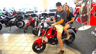 we're buying a new motorcycle what should I get the kids? Kawasaki Z125 or Honda Grom
