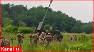 Ukraine is testing its locally made "Bohdana" artillery unit with US shells
