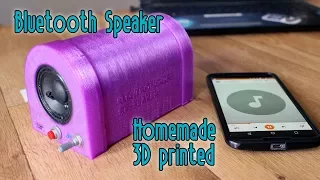 Homemade bluetooth speaker - 3D printed case