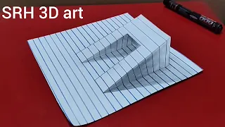 HOW to draw 3D art for beginners l 3d art illusion l 3d drawings #3dart #illusion #viral #3ddrawing