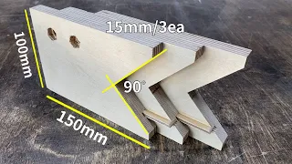 90° Right Angle Multi Hand Drilling Jig [Woodworking Tips]