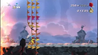 (Tied WR) Rayman Legends | Daily challenge 02/06/22 Land Speed 250m in 13"03!!!