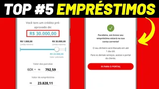 5 MELHORES EMPRÉSTIMOS RÁPIDO, FÁCIL E SEM BUROCRACIA PARA NEGATIVADOS [APROVAR NA HORA]