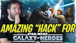 Amazing Galaxy of Heroes "Hack" To Unlock 60FPS Gameplay! How to Beat Darth Malak Mirror Matches!