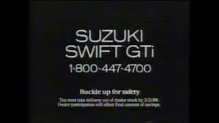 SUZUKI - SWIFT GTI (1989) [#thriftrips #VHSRIP #theVHSinspector]