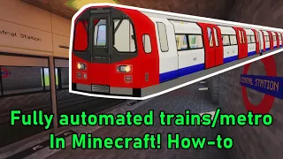 How to create automated railways in Minecraft! - Minecraft Transit Railway Mod Tutorial