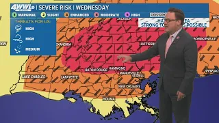 New Orleans Weather: City braces for severe weather forecast for Wednesday