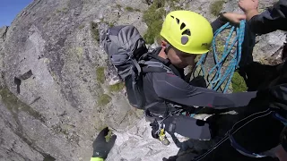 Zejście z Gerlacha Batyżowieckim Żlebem