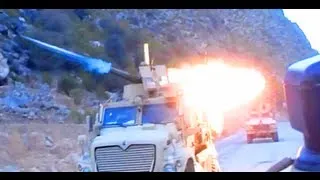 TOW MISSILE AND 50 CAL STRIKE TALIBAN AMBUSH POSITION