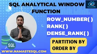 RANK, DENSE_RANK, ROW_NUMBER SQL Analytical Functions Simplified