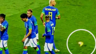 Fan throws banana at Richarlison in racist incident after he scores for Brazil in Tunisia friendly