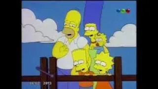 los simpson homero le pega a la oveja