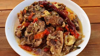 Azerbaijani Traditional Lamb Stew Recipe - Bughlama  | Easy and So Delicious