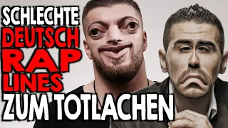 Die schlechtesten Deutsch-Rap Lines (ZUM TOTLACHEN!!)