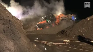 Feuerwehr bei Umweltschutz Nord im Einsatz