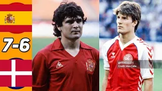 Spain 1 x 1 (5-4) Denmark (Camacho, Michael Laudrup) ●UEFA Euro 1984 Extended Goals & Highlights