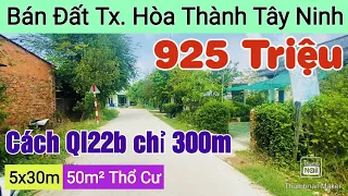 Lô đất quá đẹp giá mềm tại Tx. Hòa Thành Tây Ninh - Cách Ql22b chỉ 300m, dân cư đông nghẹt, mua ngay