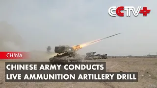 Chinese Army Conducts Live Ammunition Artillery Drill