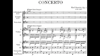 Viola Concerto in D Major Op.1 By Carl Stamitz (with Beyer Cadenza) (with Score) (READ DESCRIPTION)