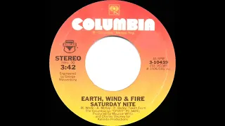 1977 HITS ARCHIVE: Saturday Nite - Earth, Wind & Fire (stereo 45 single version)
