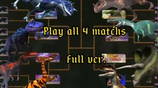 Dinosaur Battle Fanmade Play all 4 matchs Full ver.