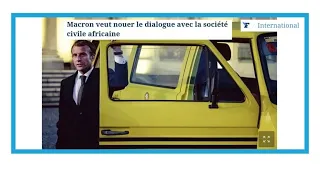 Sommet Afrique-France : "Macron veut nouer le dialogue avec la société civile africaine"