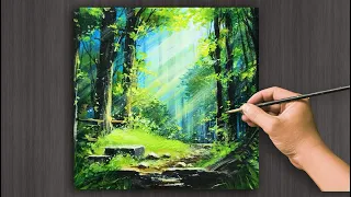 Vẽ tranh phong cảnh bằng màu acrylic
