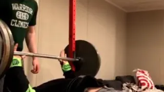 world record raw bench press 16 years old 435