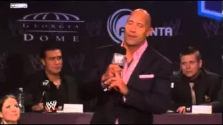 WWE WrestleMania XXVII Press Conference:  The Rock