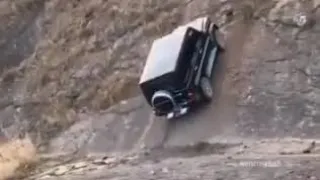 G Wagon off road climbing a mountain power of mercedes g wagon