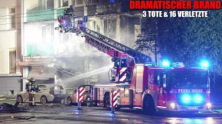 [4 TOTE & 15 VERLETZTE!] - Dramatischer Brand in Düsseldorf am 16.05.2024 -