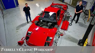 Ferrari F40 Restoration Part 3 - Myth-Busting Carbon Fibre | Tyrrell's Classic Workshop