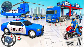 Us Police Car Transporter Truck   Cop Limousine Driver Simulator   Android GamePlay