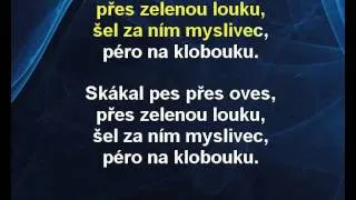 Karaoke klip Skákal pes - Dětské písničky